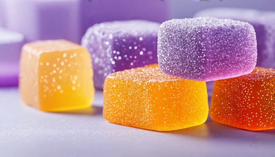 THC gummies inspired by French flavors including lavender, champagne, and truffle